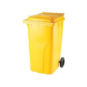 Geltonas 240 ltr konteineris PLASTIKO atliekoms