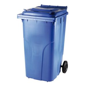 Mėlynas 240 ltr konteineris POPIERIAUS atliekoms